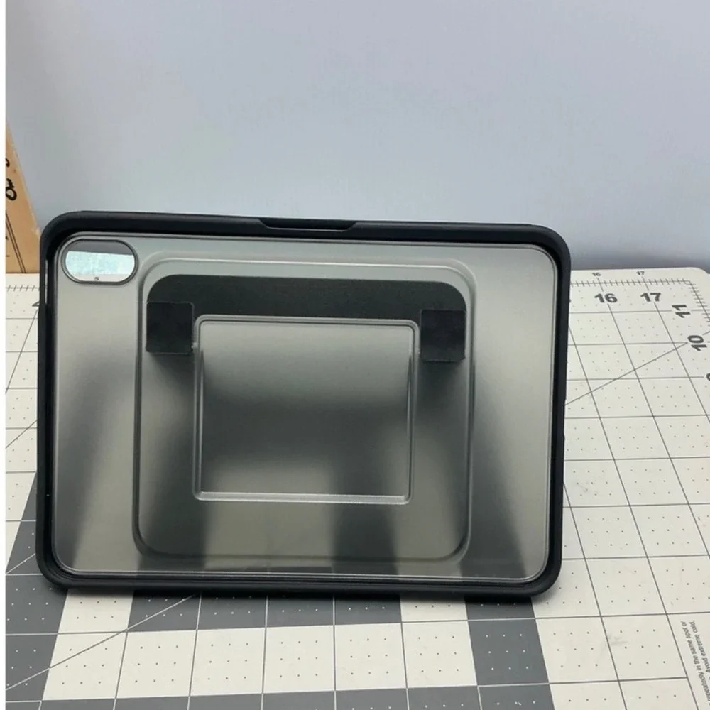 Torras iPad Mini 7 Mini 6 Case with Kickstand Pencil Holder Black M4BE25